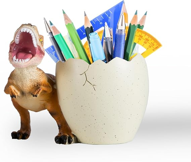 Dinosaur Pen Holder & Pencil Holder for Desk