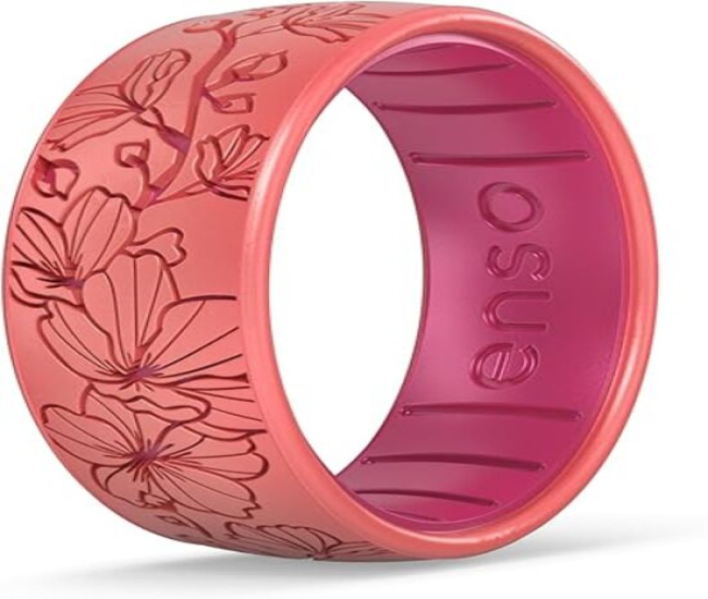 Enso Rings Etched Classic Silicone Rings