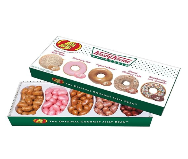 Jelly Belly Candy 64787 4.25oz KK Gift Box 4.25 oz 5 Flavors Krispy Kreme, Multi-colored