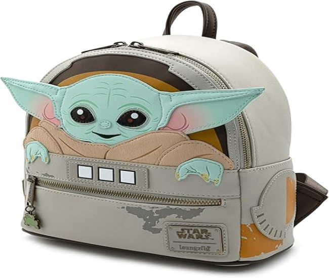 Loungefly Star Wars Baby Yoda The Mandalorian Womens Double Strap Shoulder Bag Purse