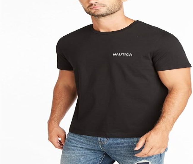 Nautica Men's Short Sleeve Solid Crew Neck T-Shirt