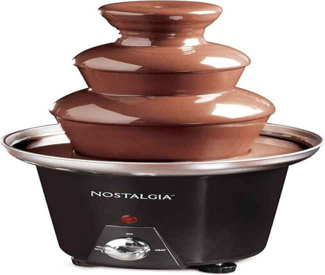 Nostalgia 3 Tier Electric Chocolate Fondue Fountain Machine