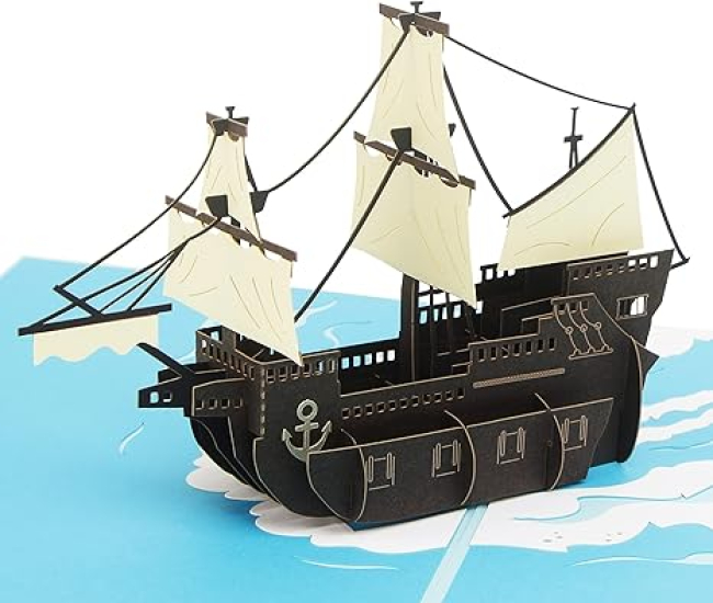 Ribbli Sailboat 3D Pop Up Card