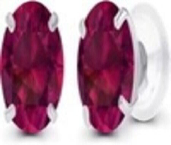 Round Genuine Birthstone Gemstone Prong Set Stud Earrings