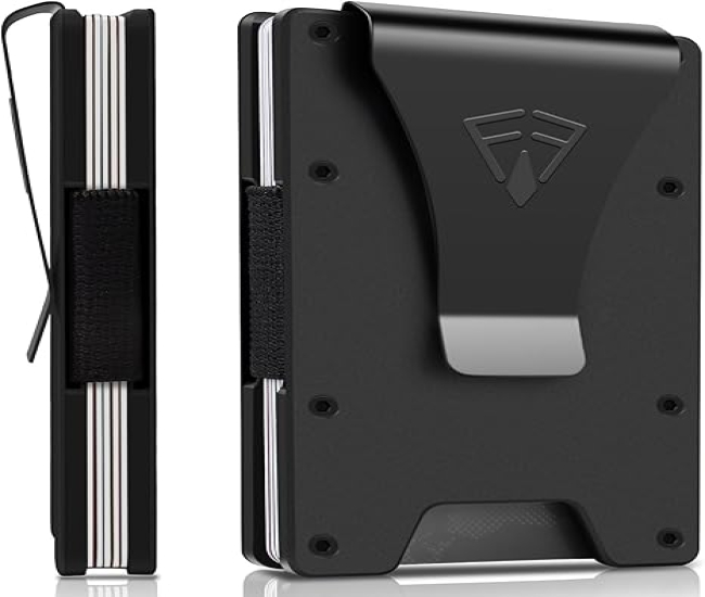 Slim Minimalist Wallet for Men with Money Clip