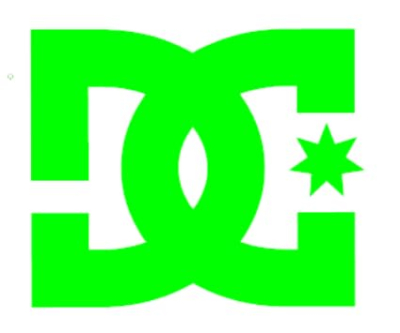 DC Logo Decal - Skateboard Apparel Shoes Laptop Car Bumper Active