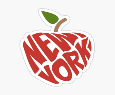 New York City Travel Big Apple Destination Sticker Vinyl Sticker