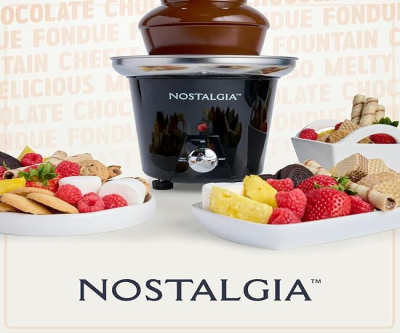 Nostalgia 3 Tier Electric Chocolate Fondue Fountain Machine