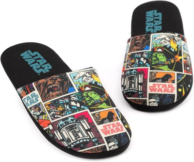 Visit the STAR WARS Store STAR WARS Slippers Men, Adults Comic Slip-On House Shoes