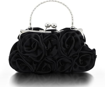 Women Evening Clutch Bag Floral Satin Small Purses