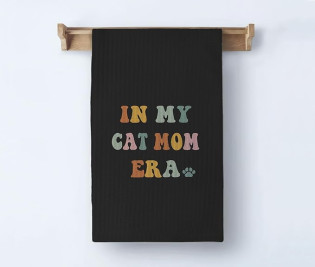 XUISWELL in My Cat Mom Era Kitchen Towels,Cat Mom Gifts,Cat Mom Gifts for Women,Gifts for Cat Owners,Best Cat Mom Gifts,Gifts for Cat Mom,Cat Hand Towels,Cat Towels for Cat Lovers,16x24 Inch