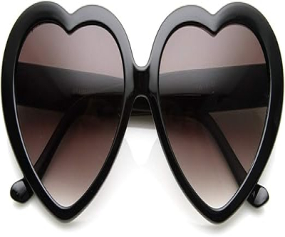 zeroUV Oversized Heart Shaped Sunglasses UV400